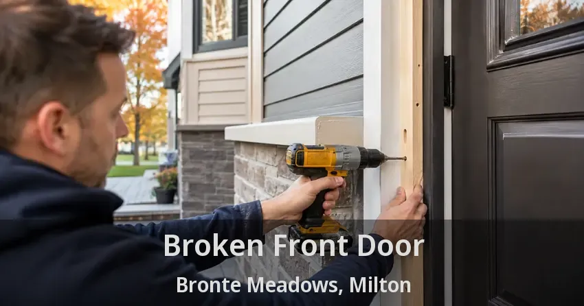 Broken Front Door Bronte Meadows, Milton - ON
