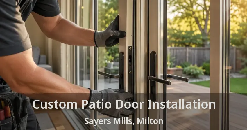 Custom Patio Door Installation Sayers Mills, Milton - ON