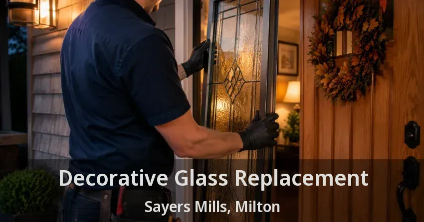Decorative Glass Replacement Sayers Mills, Milton - ON