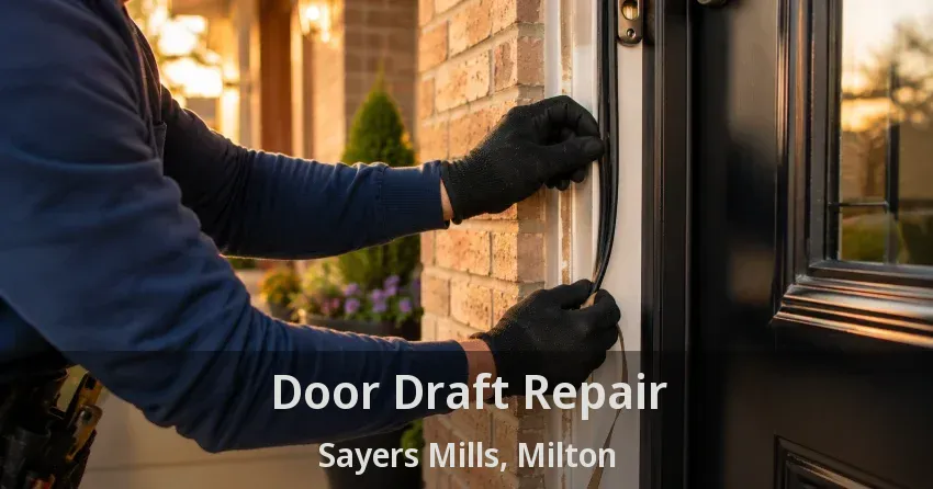 Door Draft Repair Sayers Mills, Milton - ON