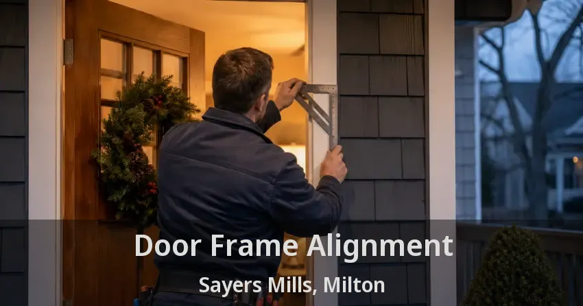Door Frame Alignment Sayers Mills, Milton - ON