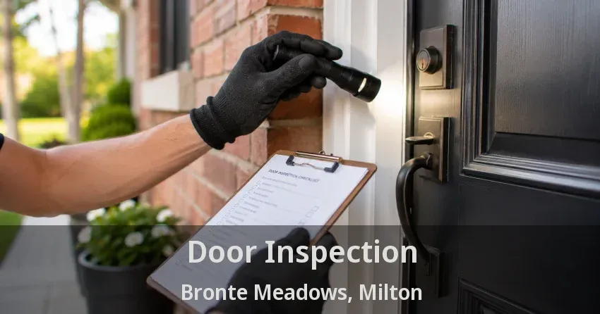 Door Inspection Bronte Meadows, Milton - ON