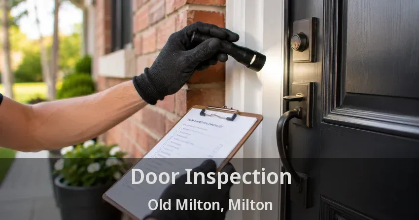 Door Inspection Old Milton, Milton - ON