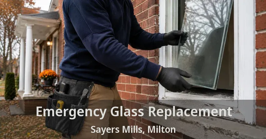 Emergency Glass Replacement Sayers Mills, Milton - ON