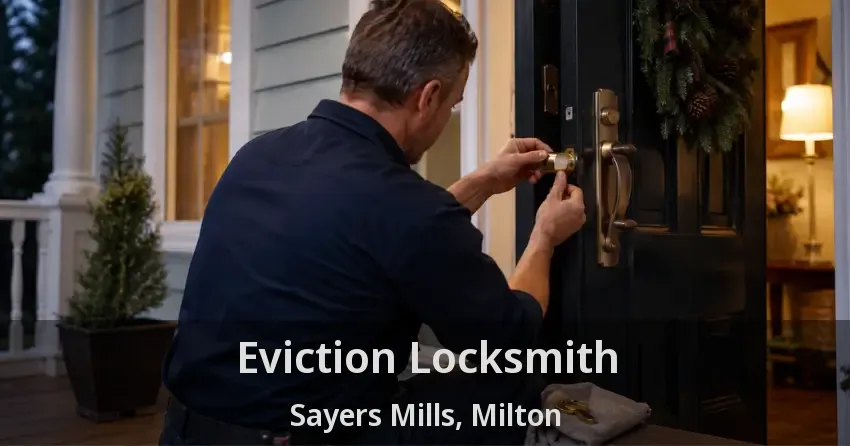Eviction Locksmith Sayers Mills, Milton - ON