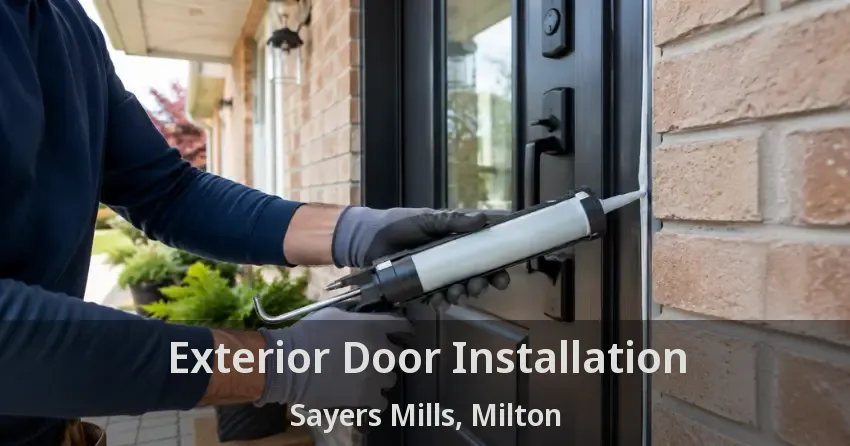 Exterior Door Installation Sayers Mills, Milton - ON