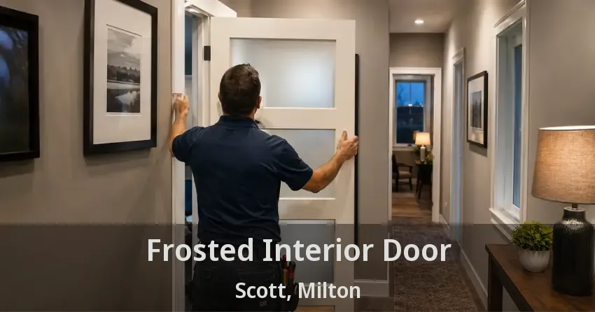 Frosted Interior Door Scott, Milton - ON