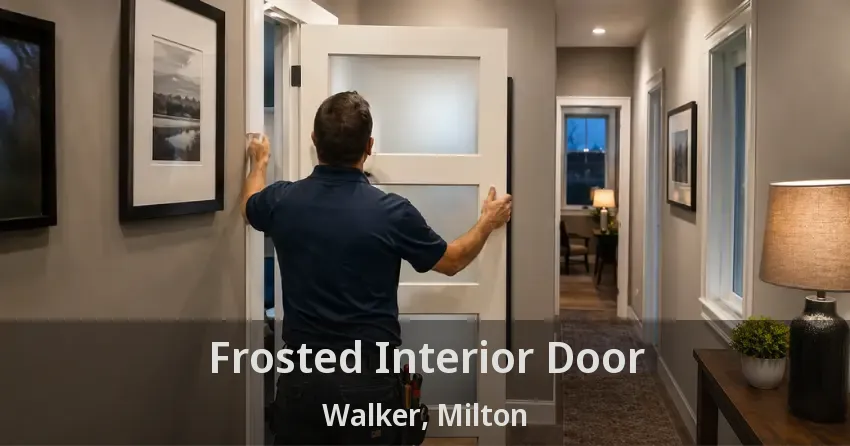 Frosted Interior Door Walker, Milton - ON