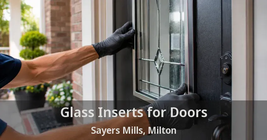 Glass Inserts for Doors Sayers Mills, Milton - ON