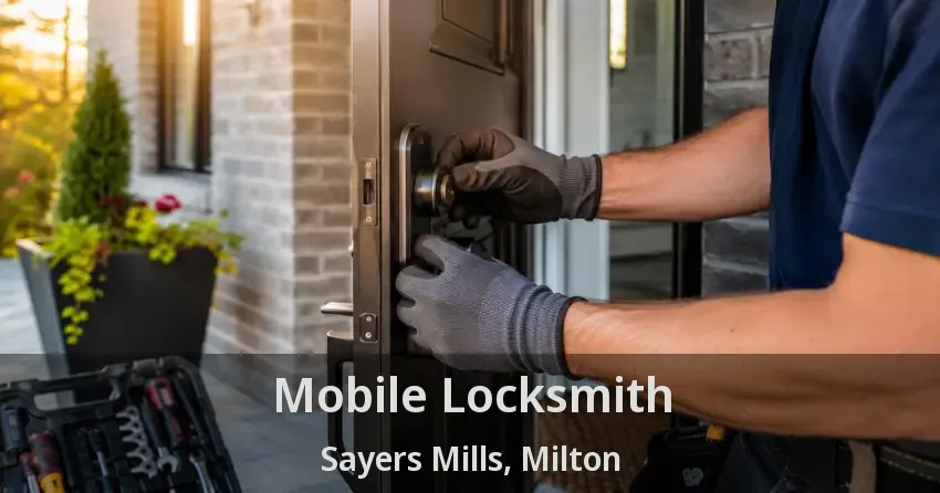 Mobile Locksmith Sayers Mills, Milton - ON