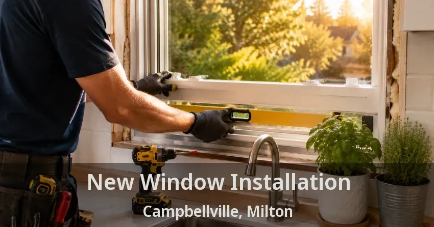 New Window Installation Campbellville, Milton - ON