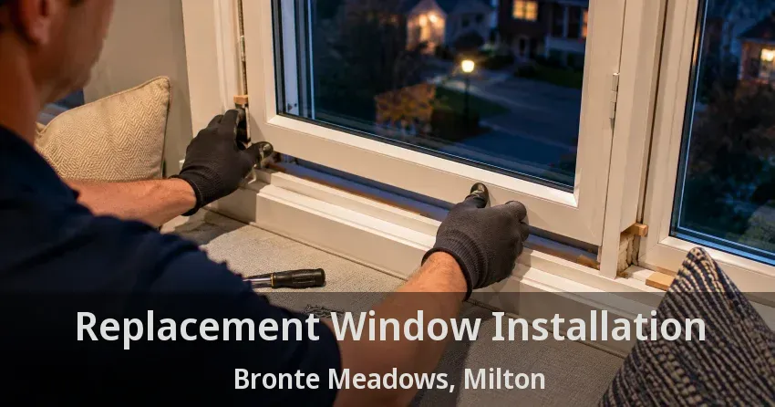 Replacement Window Installation Bronte Meadows, Milton - ON