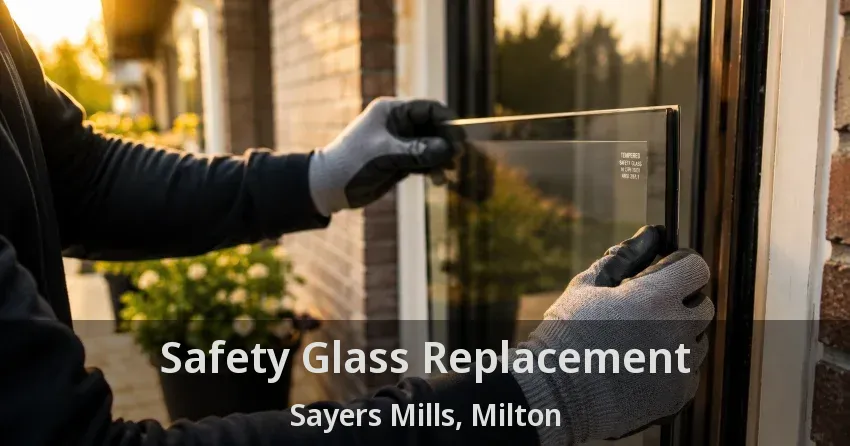 Safety Glass Replacement Sayers Mills, Milton - ON