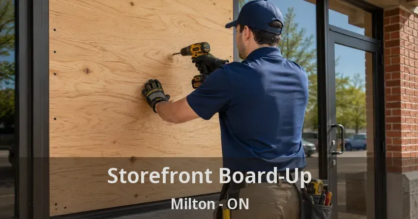 Storefront Board-Up Milton - ON