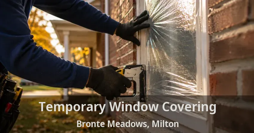 Temporary Window Covering Bronte Meadows, Milton - ON