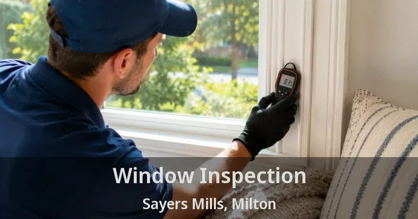 Window Inspection Sayers Mills, Milton - ON