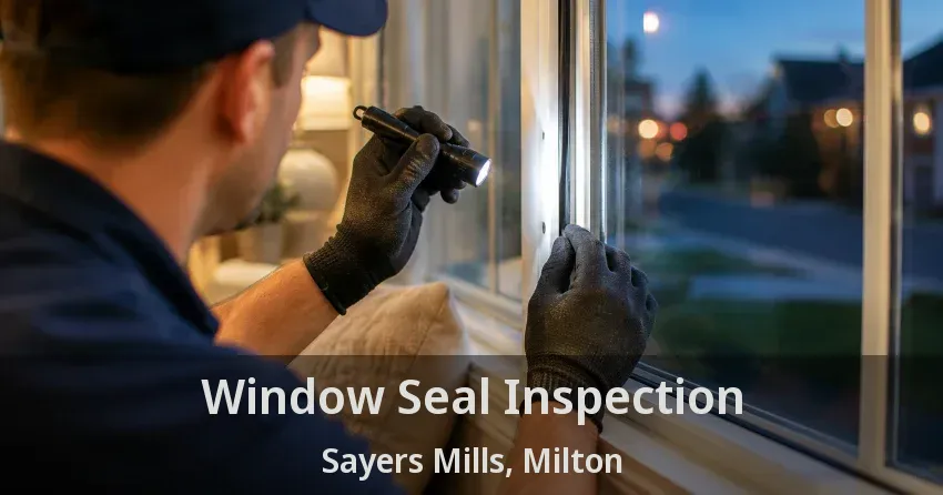 Window Seal Inspection Sayers Mills, Milton - ON
