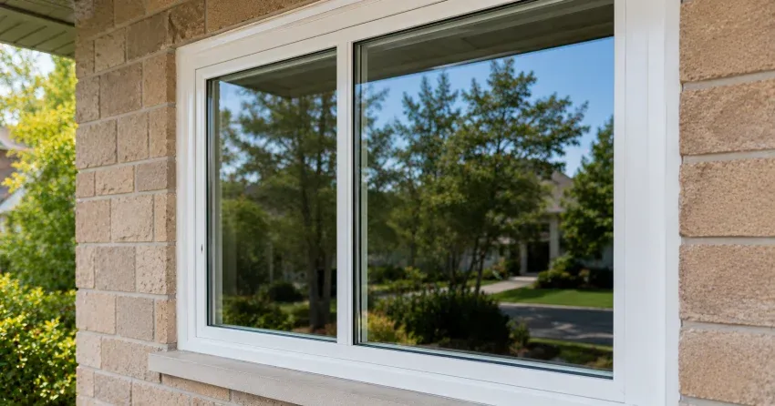 technician installing new insulated glass unit in window frame in Harrison, Milton