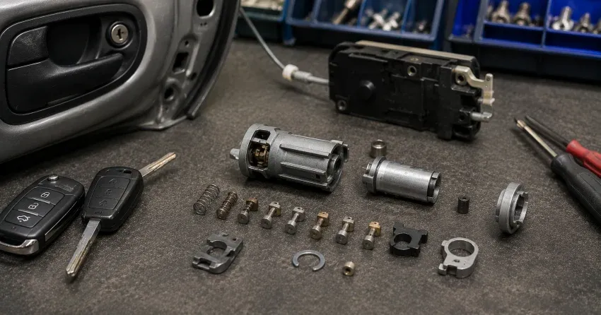 technician testing a car key fob during Car Lock Repair Sayers Mills, Milton