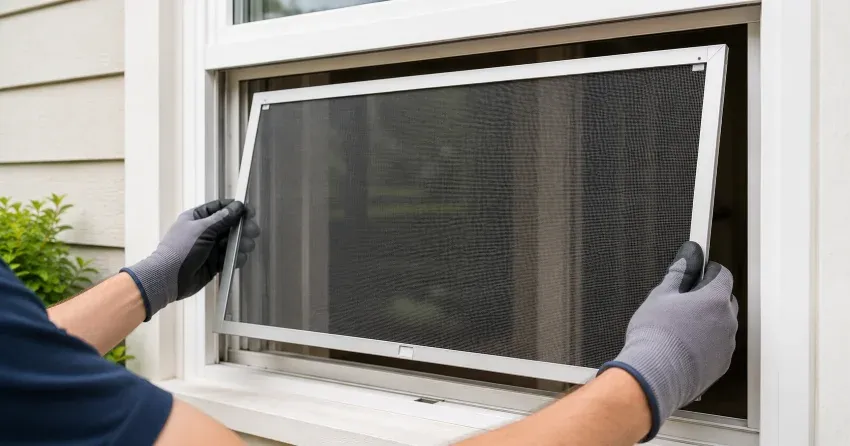 technician repairing a window sash and balance system in Fallingbrook, Milton